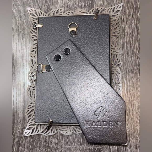 Malden Frame Pewter Leaf Standing‎ Photo Frame Metal Heavy - Picture 5 of 12